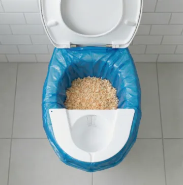 Stap 2: Plaats noodtoilet